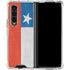 Chile Flag Distressed Galaxy Z Fold4 5G Clear Case
